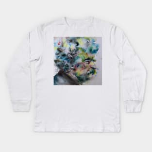 MARK TWAIN - watercolor portrait .6 Kids Long Sleeve T-Shirt